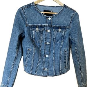 Banana Republic Cropped Denim Jacket XS